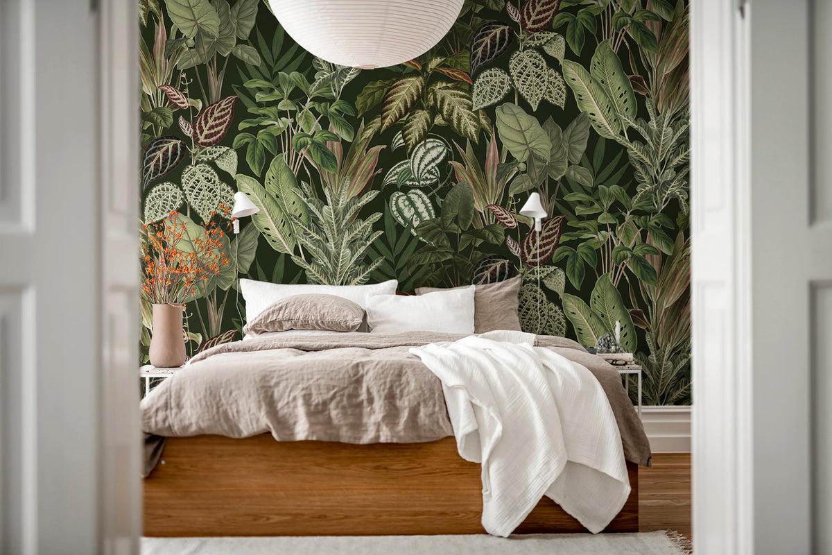 Mischievous Jungle, Lush Mural Wallpaper - room preview 02