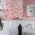 Cherry Dice, Pink Mural Wallpaper - room preview 02