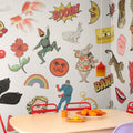 Patches, White Mural Wallpaper - room preview 02