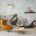 Retro Dream, Vintage Mural Wallpaper - room preview 02