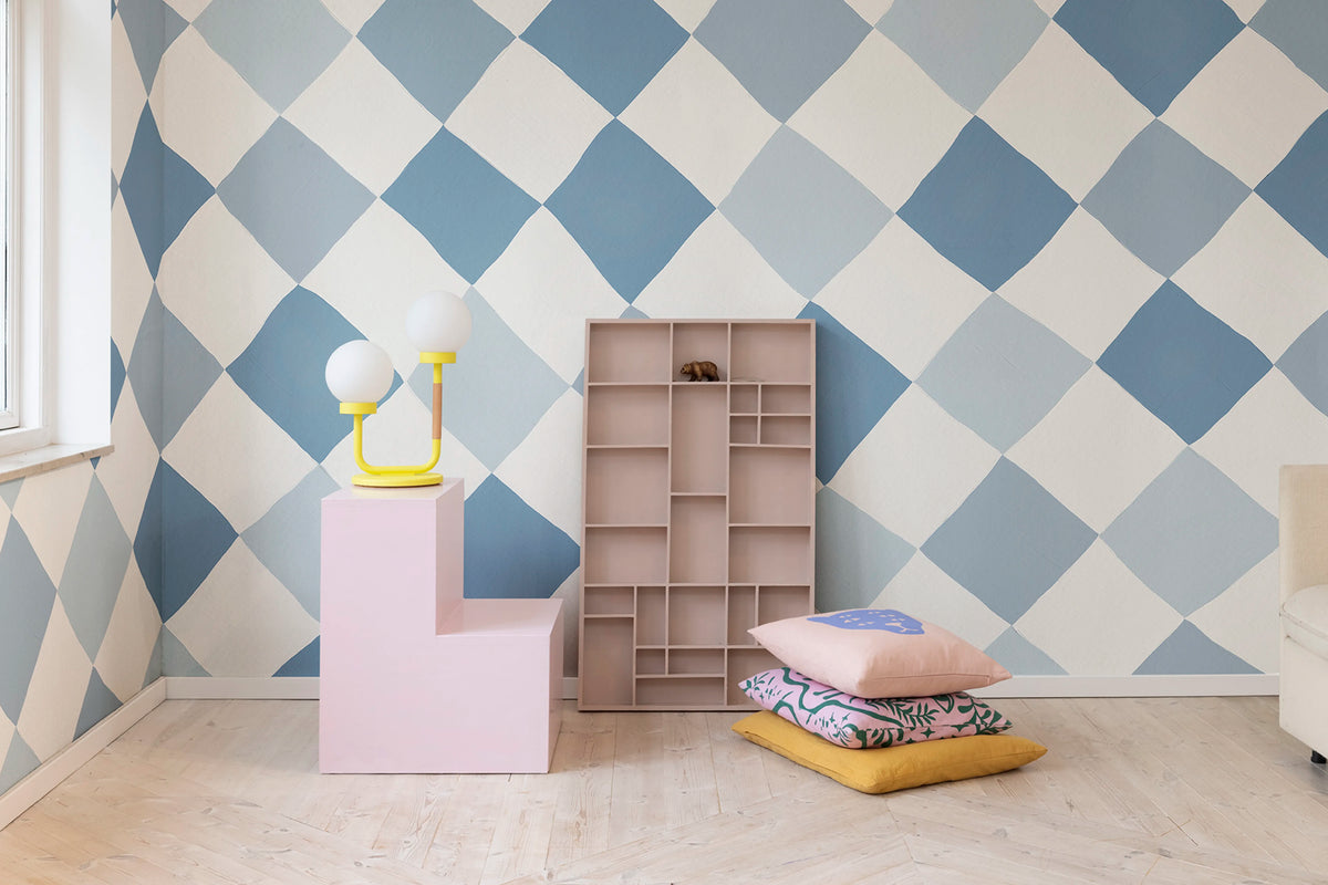 Tremble, Blue Mural Wallpaper - room preview 02