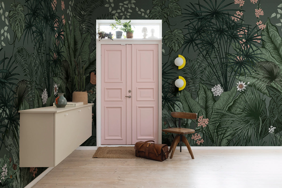 Big Furada, Green Mural Wallpaper - room preview 02