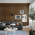 Rib Wood, Horizontal Mural Wallpaper - room preview 02