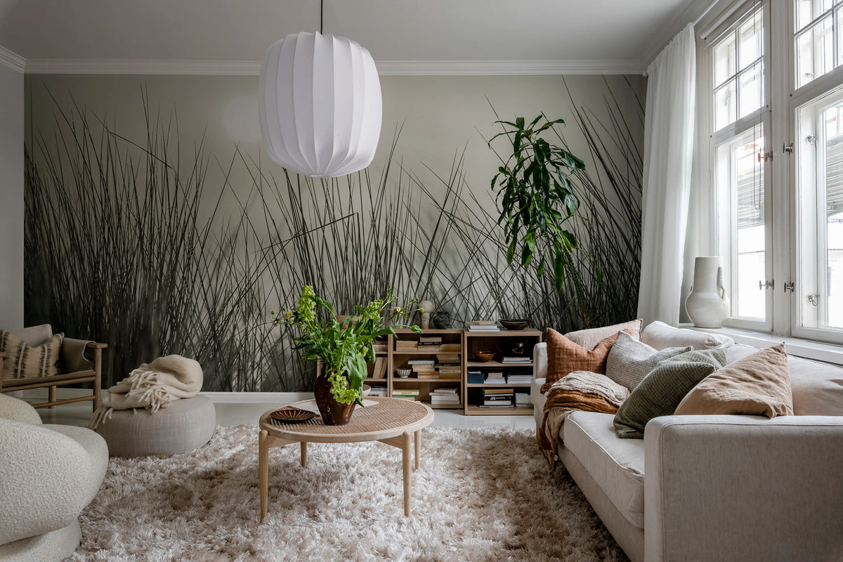 Coastal Reed Mural Wallpaper - room preview 02