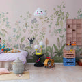 Chinoiserie, Pink Mural Wallpaper - room preview 02
