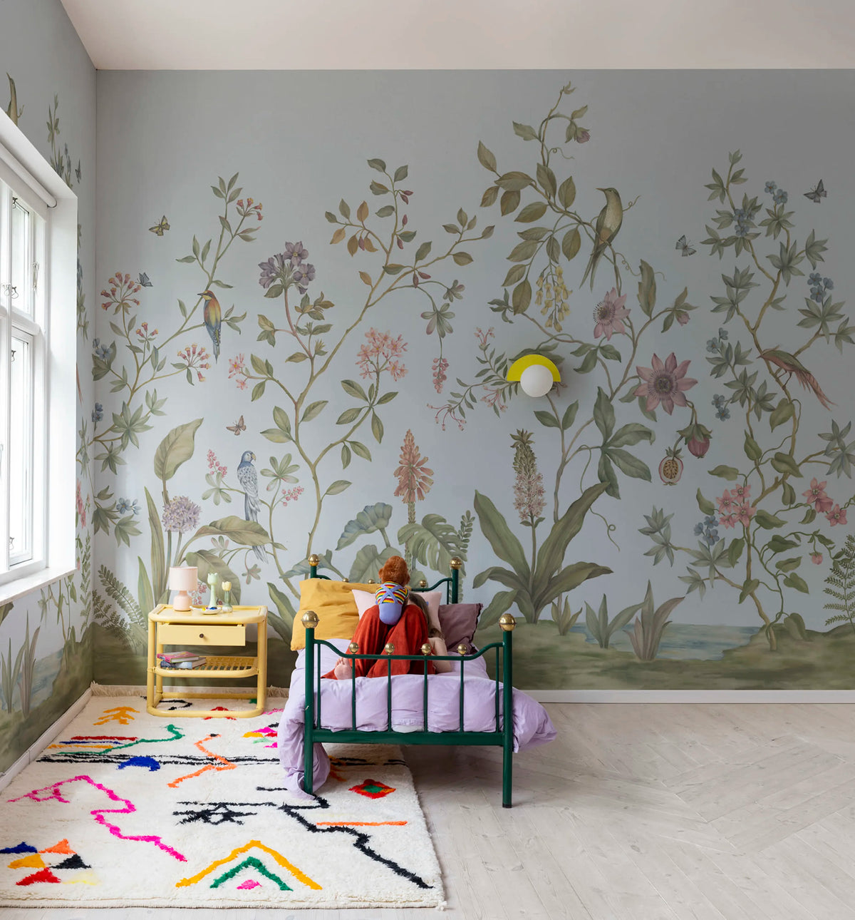 Chinoiserie, Blue Mural Wallpaper - room preview 02