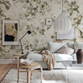 Roses, Beige Mural Wallpaper - room preview 02