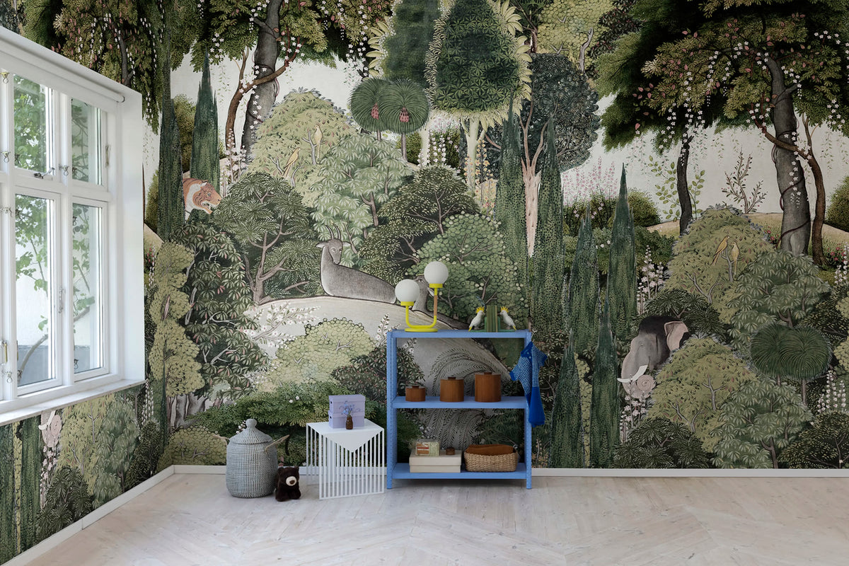 Hiding Spot, Morning Mural Wallpaper - room preview 02