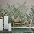 Jungle Pearl, Beige Mural Wallpaper - room preview 02