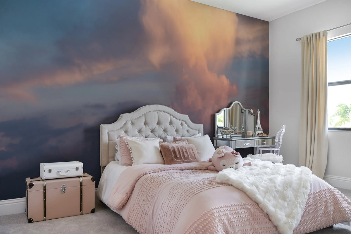Sunset Clouds Mural Wallpaper - room preview 02