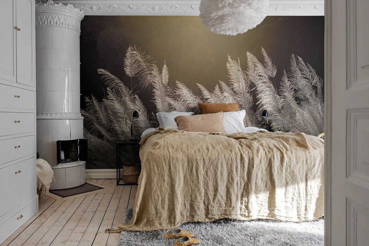 Winter Straw Mural Wallpaper - room preview 02