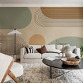 Abstract Arches, Neutral Mural Wallpaper - room preview 02