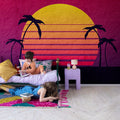 Miami Sunset Mural Wallpaper - room preview 02