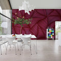 Candy Straps, Raspberry Mural Wallpaper - room preview 02