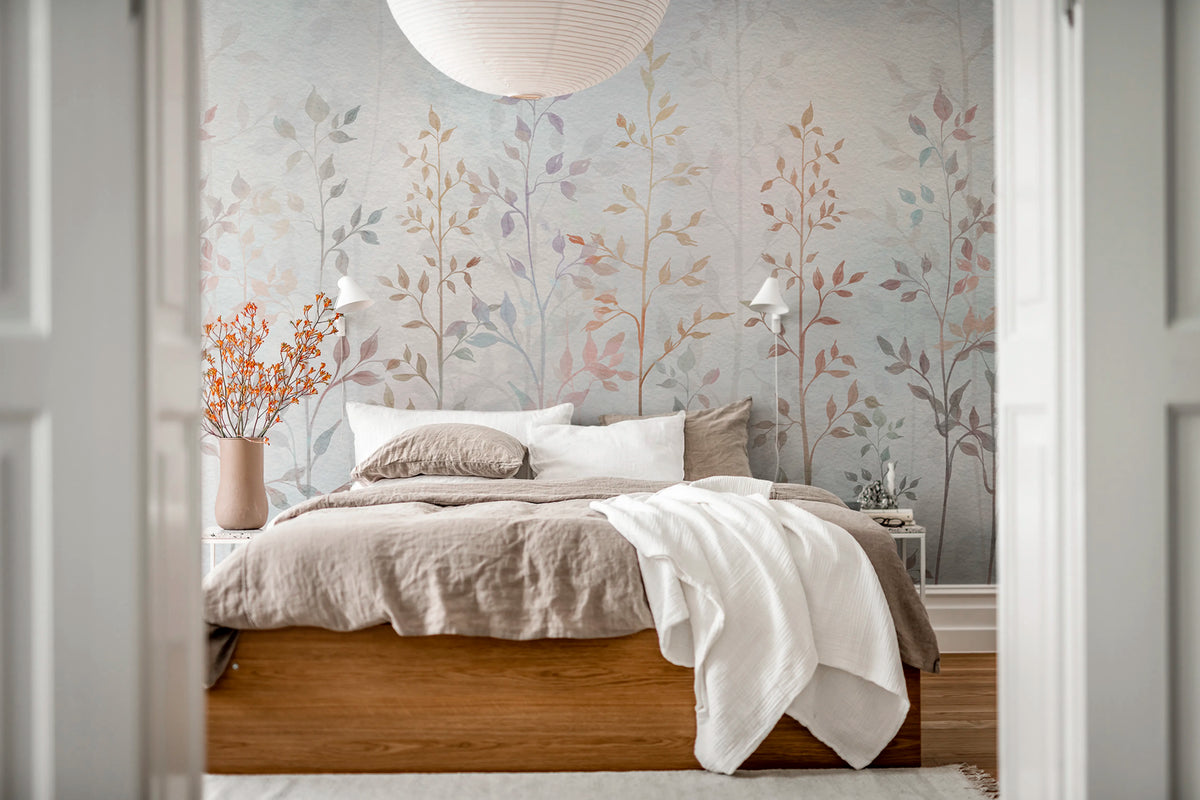 Soft Straw, Pastel Mural Wallpaper - room preview 02