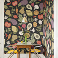 Eat Your Greens, Midnight Mural Wallpaper - room preview 02