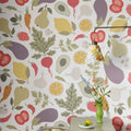 Eat Your Greens, White Mural Wallpaper - room preview 02