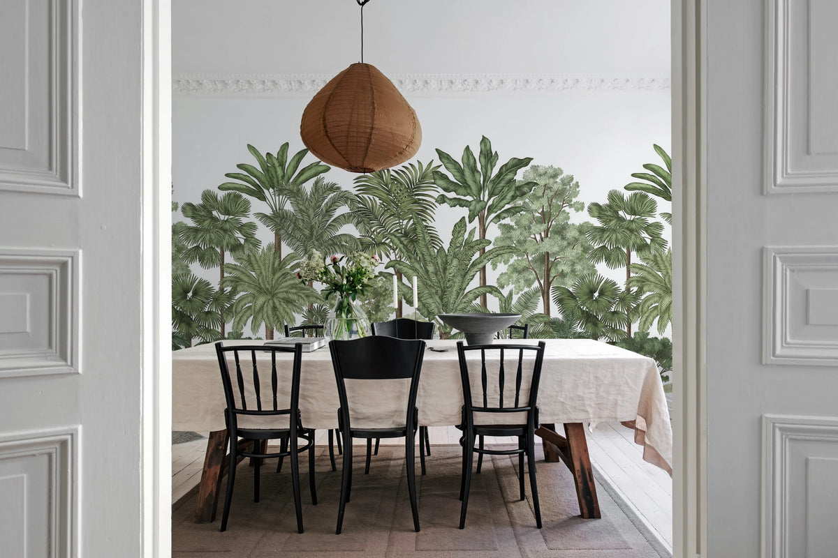 Tropical Bellewood, Lush Mural Wallpaper - room preview 02