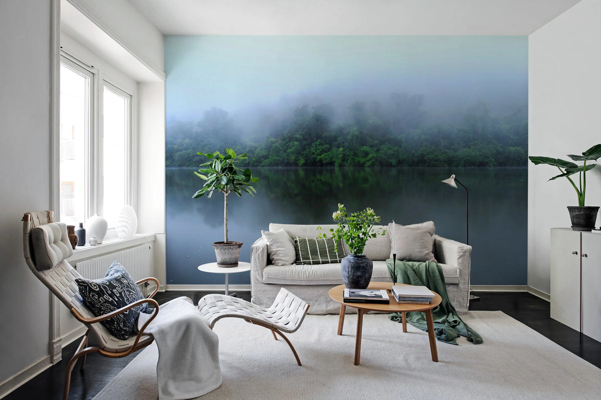 Hazy Lake Mural Wallpaper - room preview 02