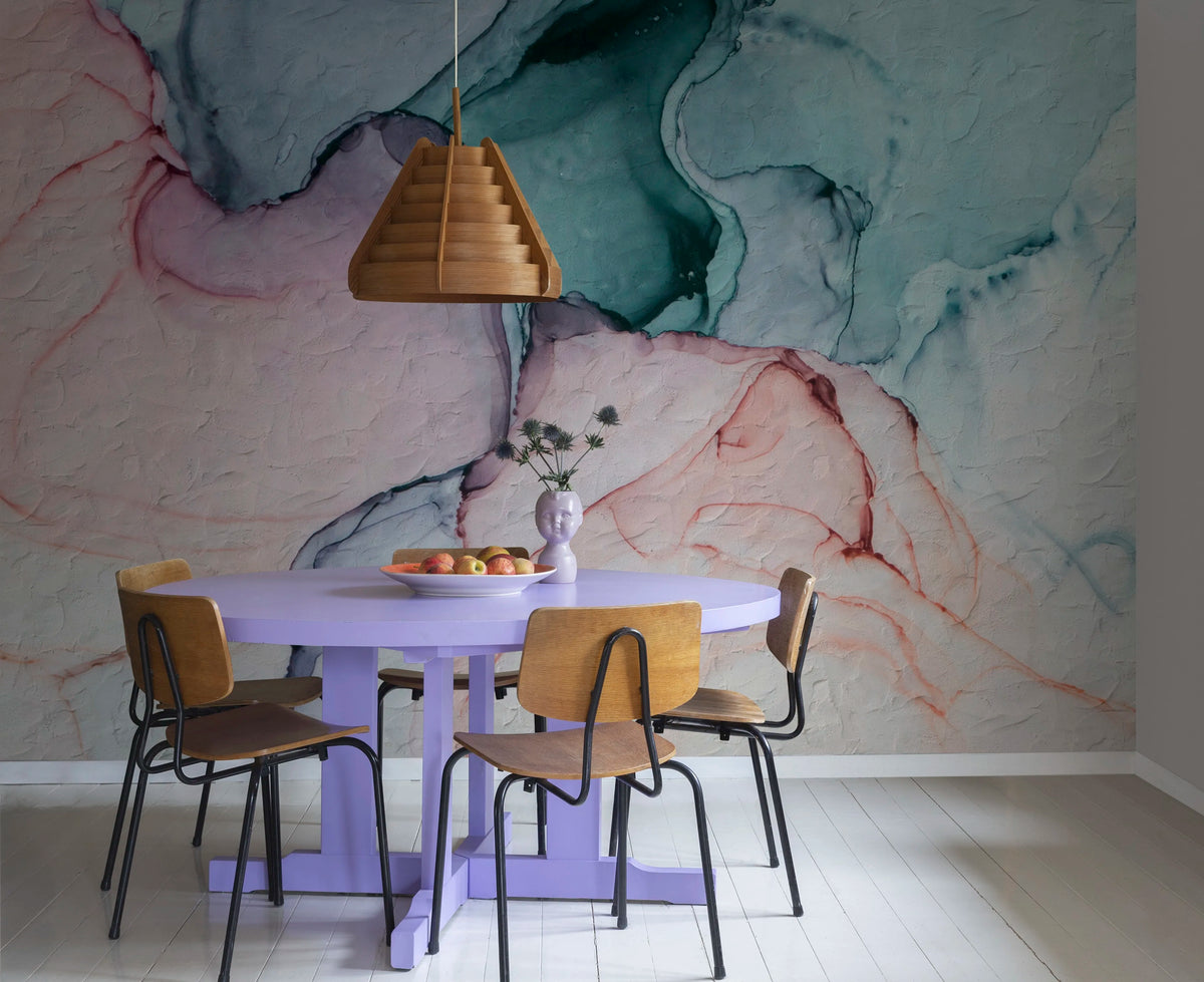Pastel Watercolors Mural Wallpaper - room preview 02