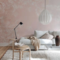 Pink Branches Mural Wallpaper - room preview 02