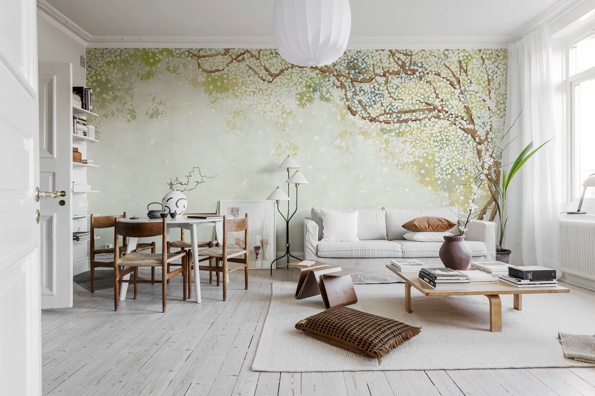 Spring Tree Mural Wallpaper - room preview 02