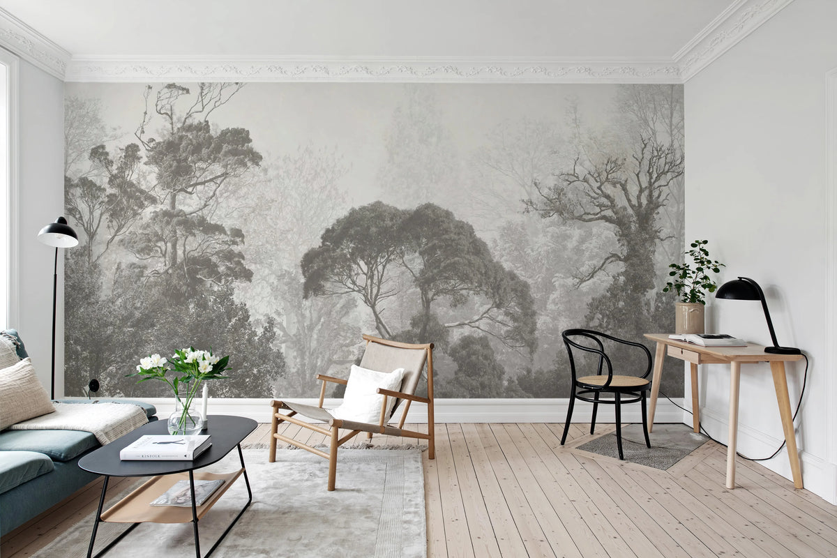 Soft Horizon Mural Wallpaper - room preview 02