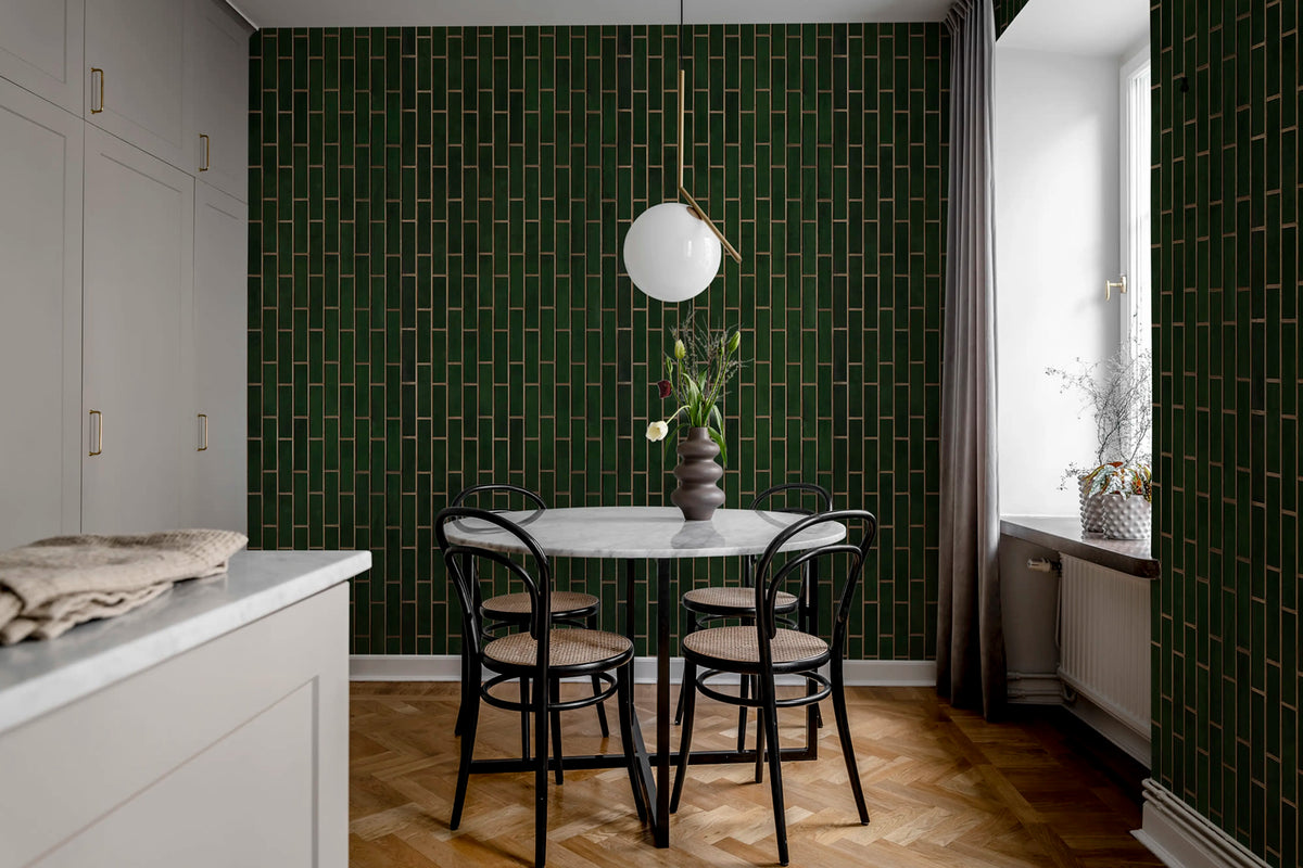 Wall of Tiles, Vertical Mural Wallpaper - room preview 02