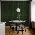 Wall of Tiles, Vertical Mural Wallpaper - room preview 02