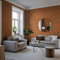 Wall of Bricks, Terracotta Mural Wallpaper - room preview 02