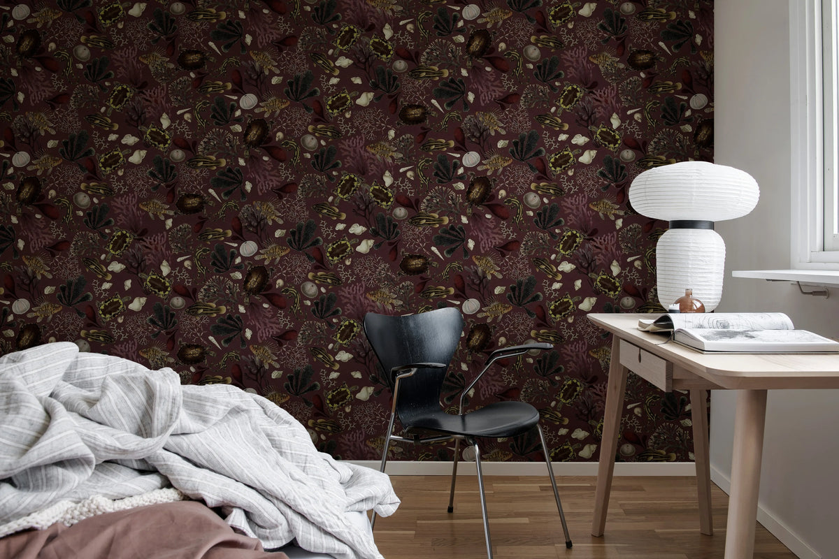 Ocean Life, Sunset Mural Wallpaper - room preview 02