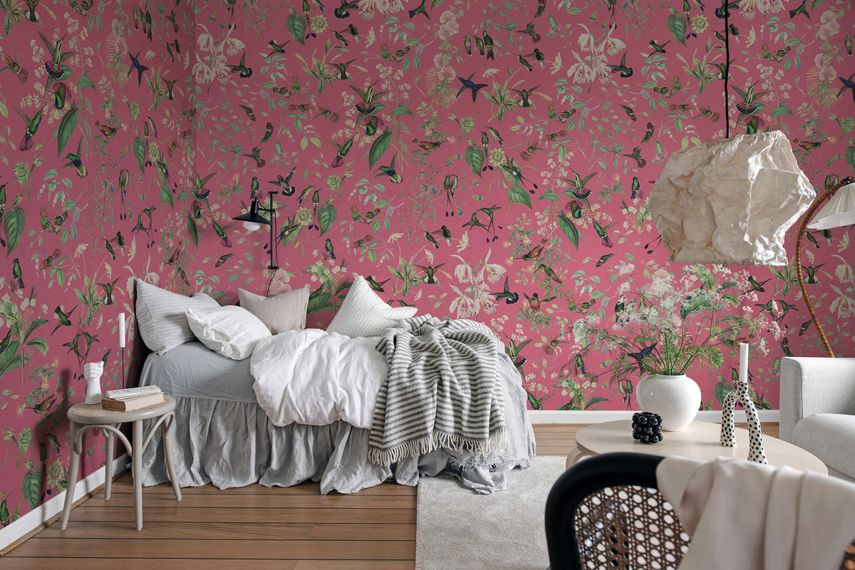 Hummingbird, Cerice Mural Wallpaper - room preview 02