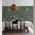 Hummingbird, Lush Mural Wallpaper - room preview 02