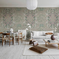 Lotus, Clay Mural Wallpaper - room preview 02
