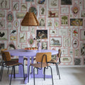 Vintage Frames, Pink Mural Wallpaper - room preview 02