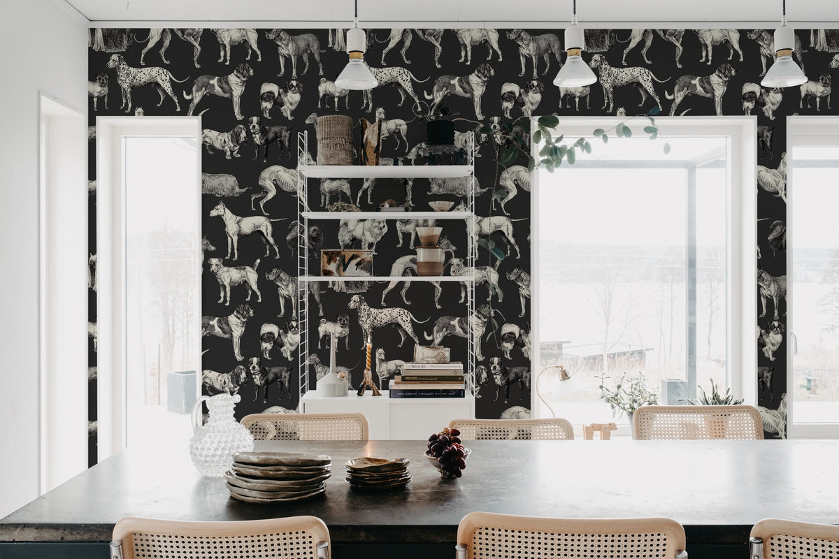 Dogs, Harlequin Mural Wallpaper - room preview 02