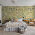 Forest Animals, Yellow Mural Wallpaper - room preview 02