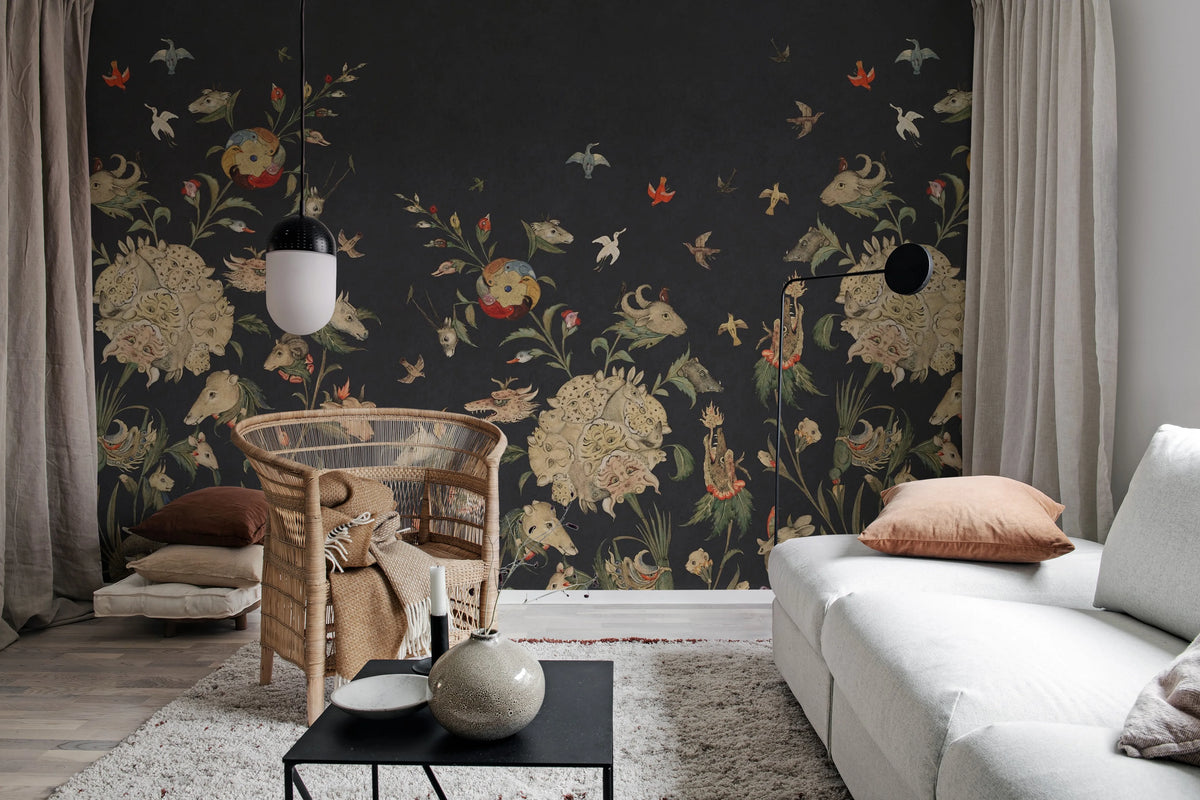 Quirky World, Night Mural Wallpaper - room preview 02