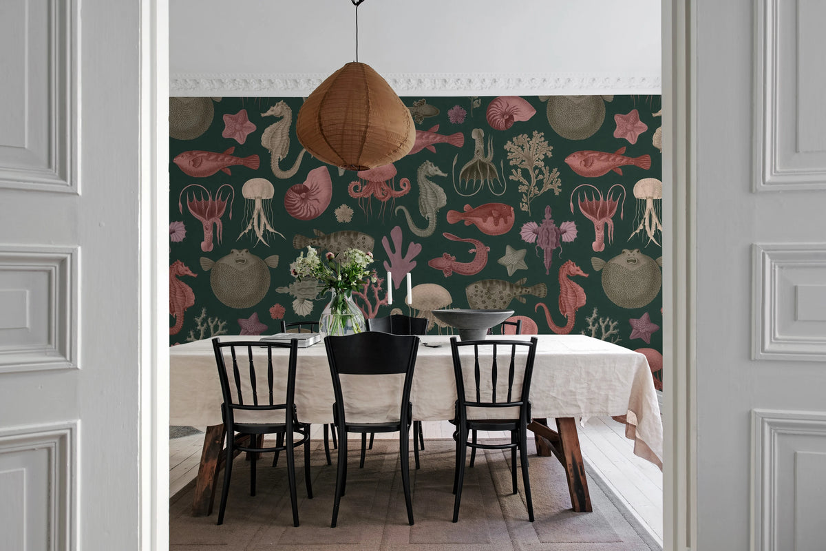 Sea Life, Ocean Mural Wallpaper - room preview 02