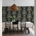 Elephant Castle, Black Mural Wallpaper - room preview 02