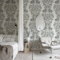 Elephant Castle, Graphite Mural Wallpaper - room preview 02