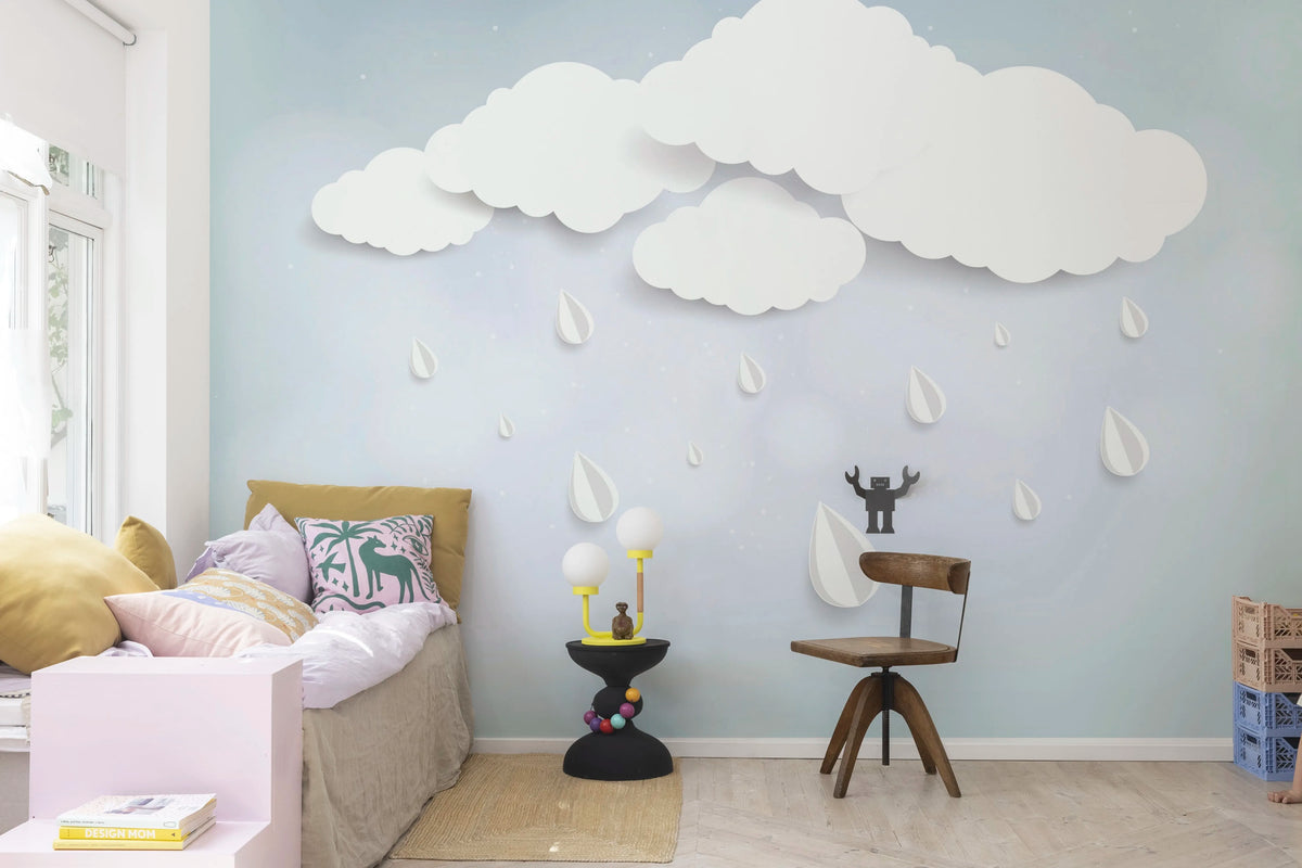 Rain Drops Mural Wallpaper - room preview 02