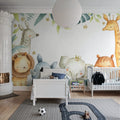 Animal Friends Mural Wallpaper - room preview 02