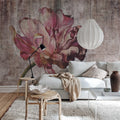 Vintage Tulip Mural Wallpaper - room preview 02