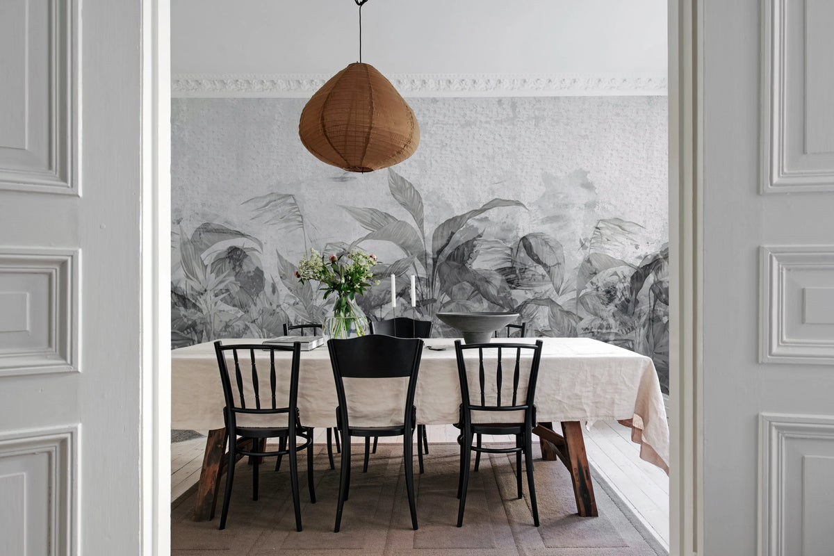 Palm Leafs Mural Wallpaper - room preview 02