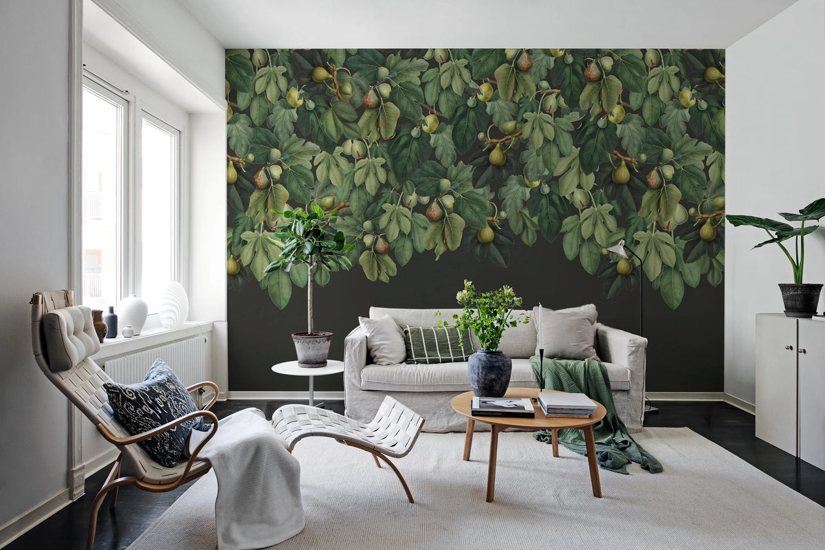 Dangling Figs, Lush Mural Wallpaper - room preview 02
