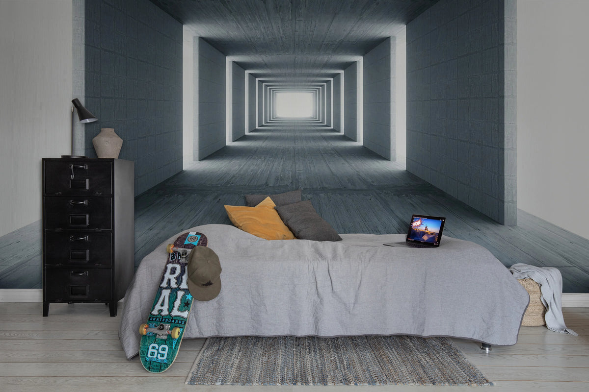Tunnel of Light Mural Wallpaper - room preview 02