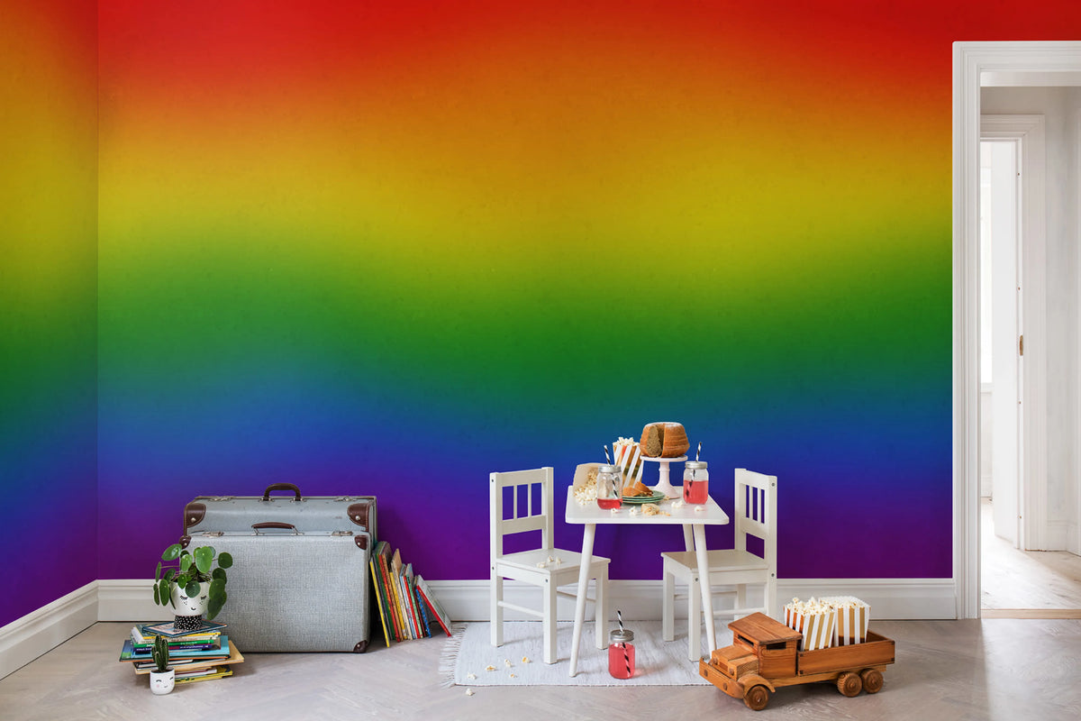Rainbow Love Pride Mural Wallpaper - room preview 02
