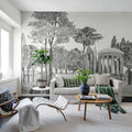 Chatsworth Park, Graphite Mural Wallpaper - room preview 02