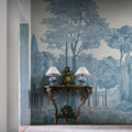Chatsworth Park, Blue Mural Wallpaper - room preview 02
